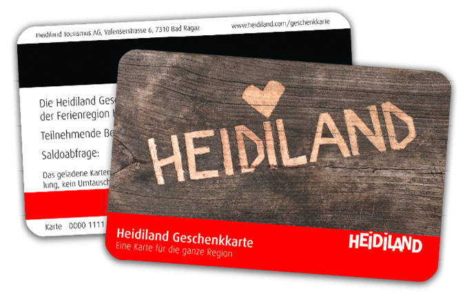 Heidiland Geschenkkarte
